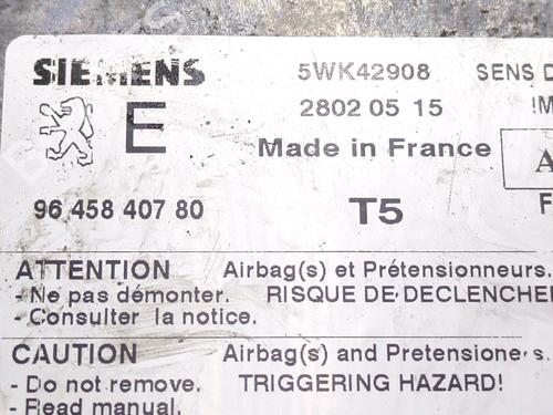 ECU airbags PEUGEOT 307 (3A/C)  | BP27275362M53 