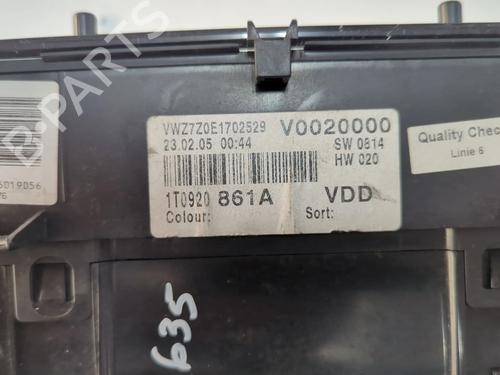 Instrument cluster VW CADDY III MPV (2KB, 2KJ, 2CB, 2CJ) 1.9 TDI 4motion | BP25017699C47 