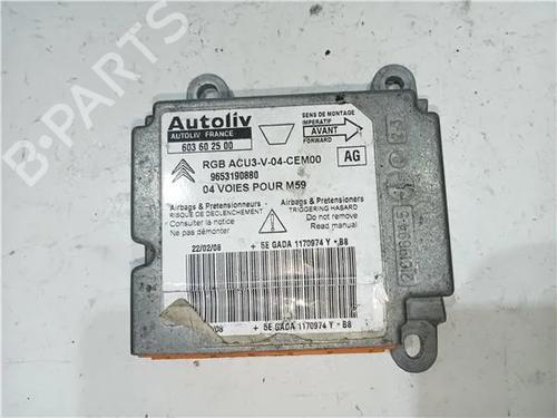 Used ECU airbags PEUGEOT PARTNER Tepee 1.6 HDi (109 hp) 23931348