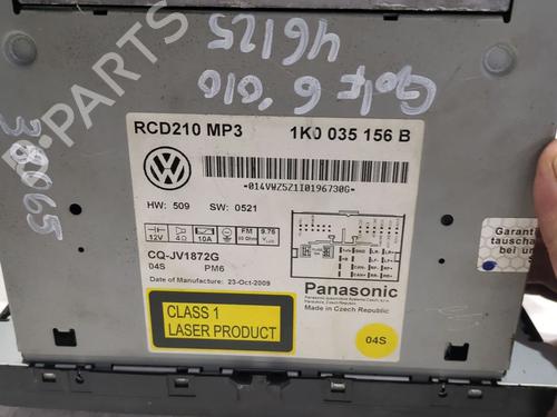 Radio VW GOLF VI (5K1) 1.6 TDI | BP23926762E6 