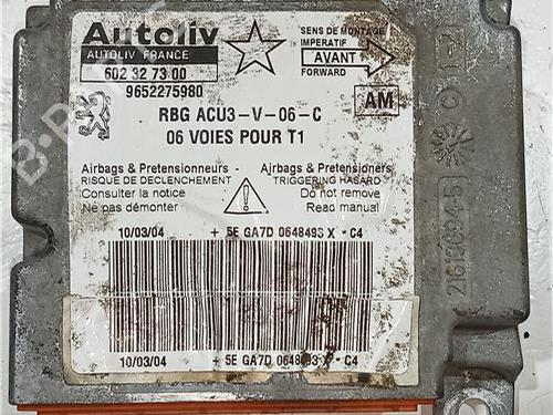 Used ECU airbags PEUGEOT 206 Hatchback (2A/C) 1.4 HDi eco 70 (68 hp) 23908988