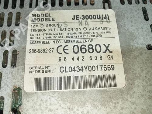 Radio PEUGEOT 607 (9D, 9U) 2.7 HDi 24V | BP23931934E6 