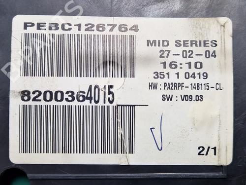 Instrument cluster RENAULT MEGANE II (BM0/1_, CM0/1_)  | BP30777135C47 