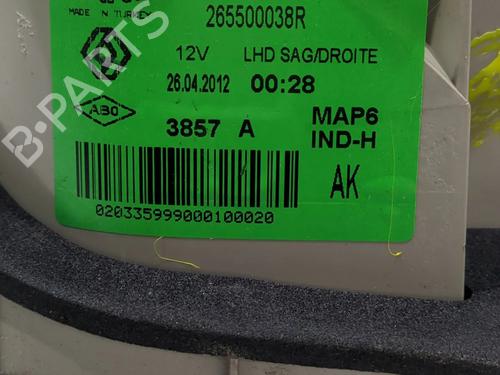 Right tailgate light RENAULT FLUENCE (L3_) 1.5 dCi (L30D, L30L, L306, L33F, L33L, L33M, L33V, L33W) | BP24200197C80 