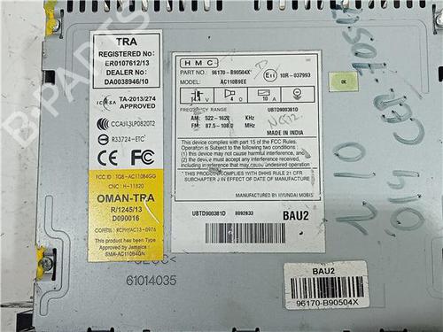 Radio HYUNDAI i10 II (BA, IA) 1.0 | BP23932146E6 