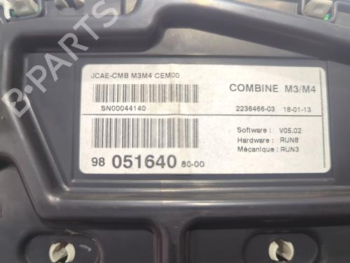 Instrument cluster CITROËN C-ELYSEE (DD_) 1.6 HDI 92 | BP23925467C47 