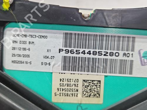 Instrument cluster PEUGEOT 307 (3A/C) 1.6 HDi 110 | BP30832058C47