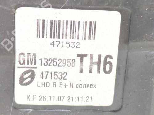 Right mirror OPEL ZAFIRA / ZAFIRA FAMILY B (A05) 1.9 CDTI (M75) | BP29518598C27 