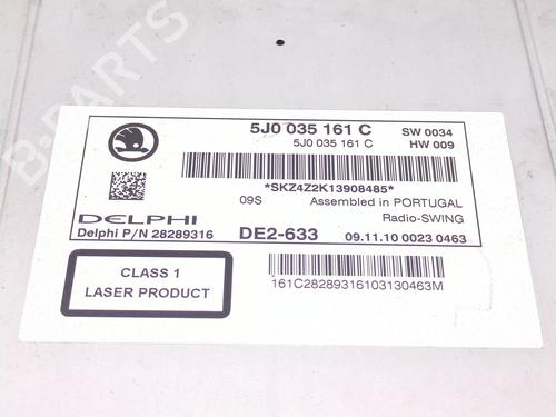 Radio SKODA FABIA II (542) 1.2 | BP27806531E6 