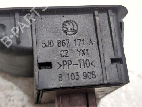 Left front window switch SKODA FABIA II (542) 1.2 | BP34114220I27  - Image 5