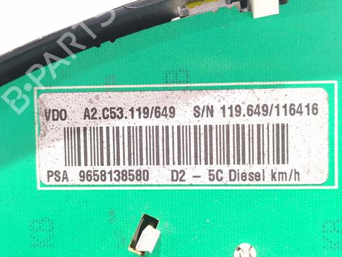 Instrument cluster PEUGEOT 407 (6D_) 2.0 HDi 135 (6DRHRH, 6DRHRE, 6DRHRG, 6DRHRJ) | BP30720581C47 