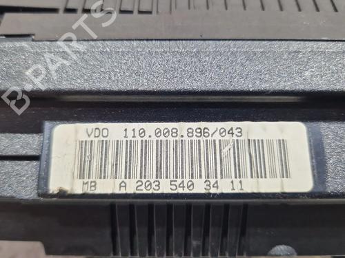 Instrument cluster MERCEDES-BENZ C-CLASS (W203) C 220 CDI (203.006) | BP29519823C47 