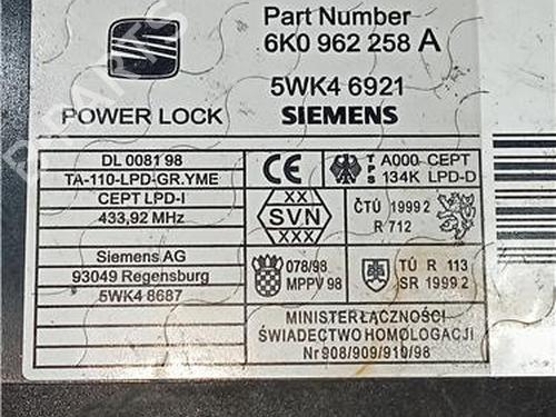 Comfort control module SEAT IBIZA II (6K1) 1.4 i 16V | BP23924116M56 