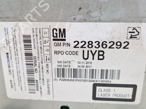 Radio OPEL ZAFIRA TOURER C VAN (P12) 2.0 CDTi (75) | BP30368726E6