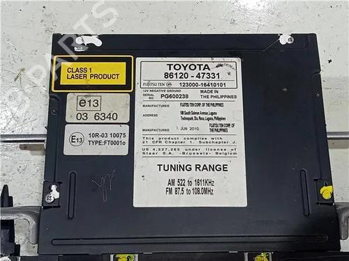Radio TOYOTA PRIUS (_W3_) 1.8 Hybrid (ZVW30) | BP23923246E6 