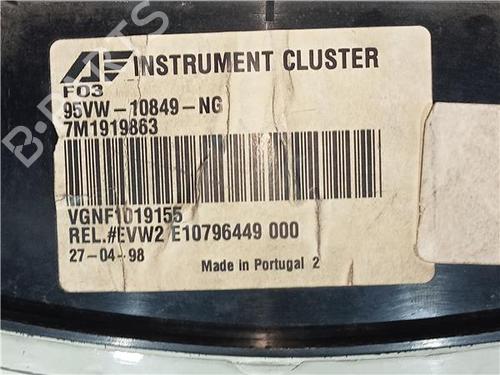 Instrument cluster VW SHARAN (7M8, 7M9, 7M6) 1.9 TDI | BP23922227C47 