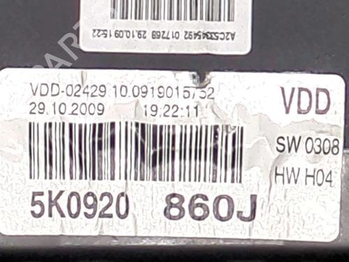 Instrument cluster VW GOLF VI (5K1) 1.6 TDI | BP23926767C47 