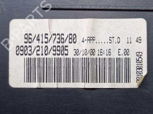 Instrument cluster PEUGEOT 206 Hatchback (2A/C) 1.9 D | BP29885056C47