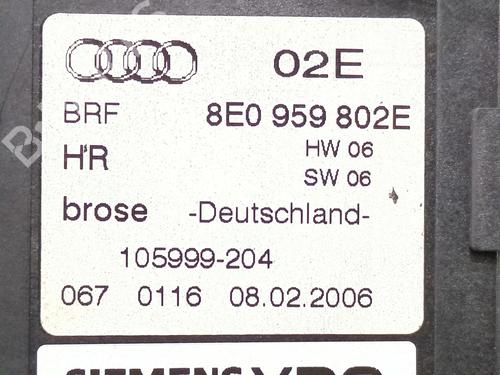 Right rear window motor AUDI A4 B7 (8EC) 2.0 TDI 16V | BP29386813E22 