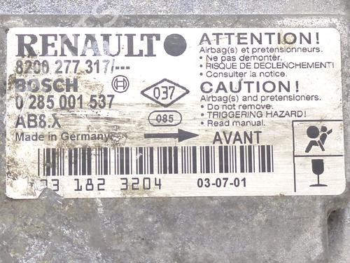 ECU airbags RENAULT CLIO II (BB_, CB_) 1.4 16V (B/CB0P, BB13) | BP28623850M53