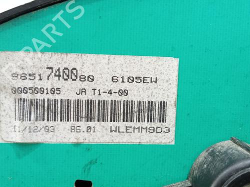 Instrument cluster CITROËN BERLINGO / BERLINGO FIRST Box Body/MPV (M_) 1.9 D 70 4WD (MBWJZ, MCWJZ) | BP26921583C47 