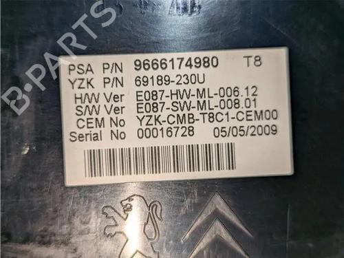 Instrument cluster PEUGEOT 3008 I MPV (0U_) 2.0 HDi 150 / BlueHDi 150 | BP23924465C47 
