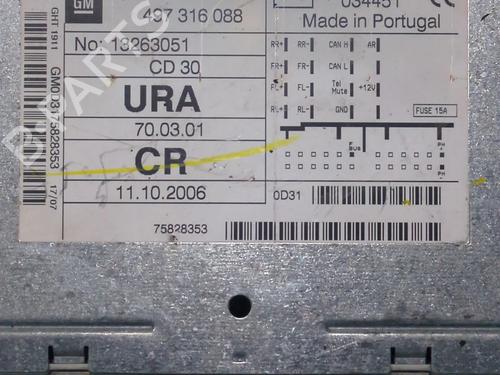 Bilradio OPEL ASTRA H (A04) 1.7 CDTI (L48) | BP24199048E6 