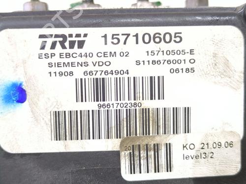 ABS pump PEUGEOT 407 SW (6E_, 6D_) 2.2 16V | BP27715189M43 
