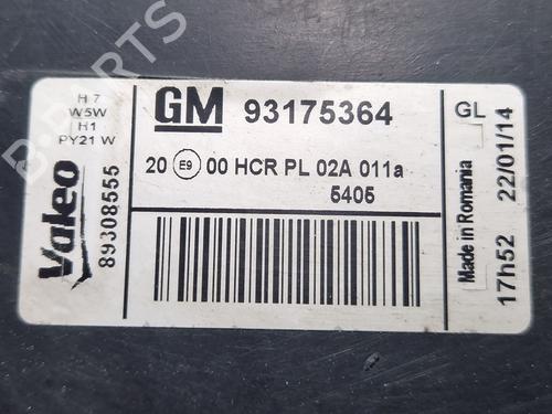 Left headlight OPEL MERIVA A MPV (X03) 1.7 CDTI (E75) | BP30831912C28