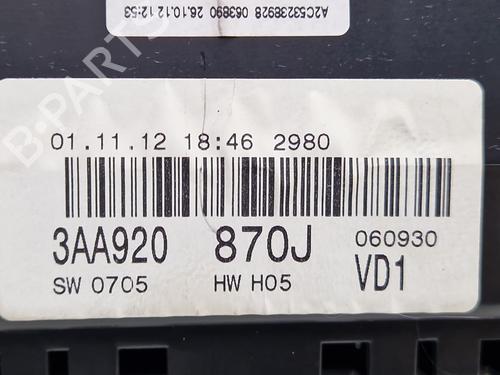 Instrument cluster VW PASSAT B7 (362) 2.0 TDI | BP33173164C47  - Image 6