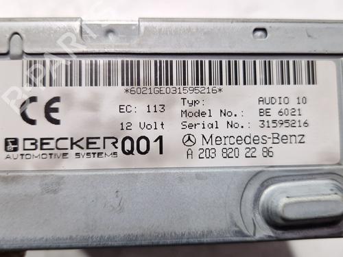 Radio MERCEDES-BENZ C-CLASS (W203) C 200 CDI (203.004) | BP30533541E6