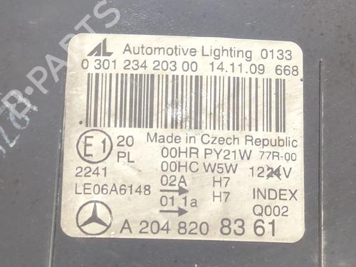 Left headlight MERCEDES-BENZ C-CLASS (W204) C 220 CDI (204.002) | BP37693204C28  - Image 5