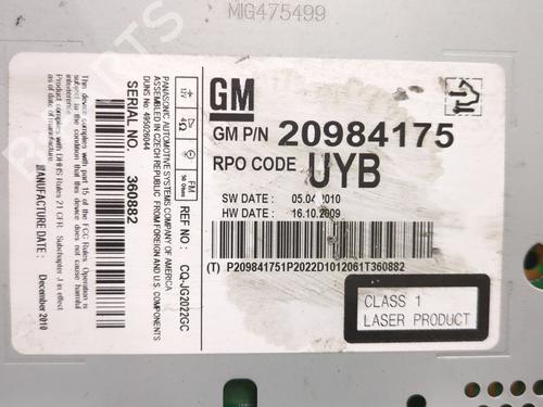 Radio OPEL MERIVA B MPV (S10) 1.7 CDTI (75) | BP34429265E6  - Image 6