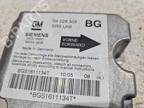 Kollisjonspute styreenhet OPEL ZAFIRA A MPV (T98) 2.0 DTI 16V (F75) | BP29521107M53 