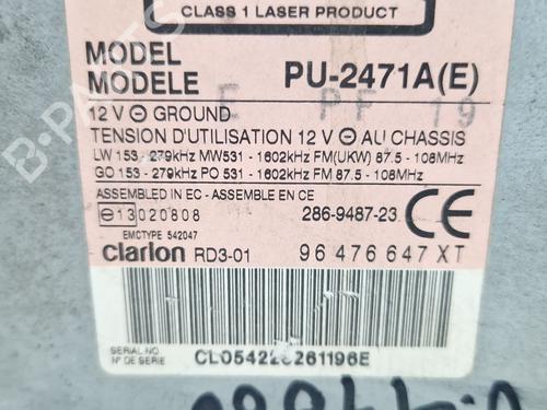 Radio PEUGEOT 307 (3A/C) 2.0 HDi 110 | BP30412174E6 