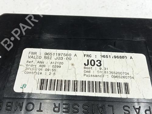 Fuse box PEUGEOT 307 (3A/C) 2.0 HDi 90 | BP29586399E1 