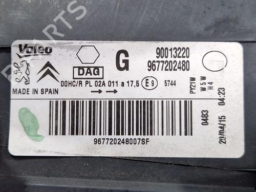 Left headlight PEUGEOT PARTNER Box Body/MPV (5_, G_) 1.6 HDi 75 | BP30787599C28