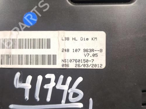 Instrument cluster RENAULT FLUENCE (L3_) 1.5 dCi (L30D, L30L, L306, L33F, L33L, L33M, L33V, L33W) | BP24200207C47 
