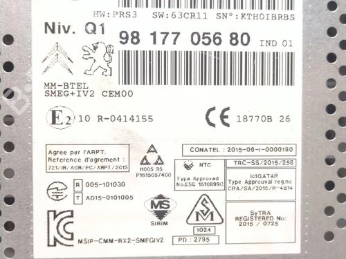 Radio CITROËN C4 II (NC_) 1.6 BlueHDi 100 | BP28530516E6 