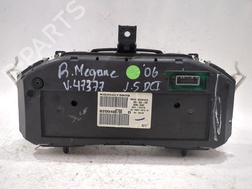 Instrument cluster RENAULT MEGANE II (BM0/1_, CM0/1_) 1.5 dCi (BM0F, BM0T, BM2B, CM0F, CM0T) | BP28529791C47 