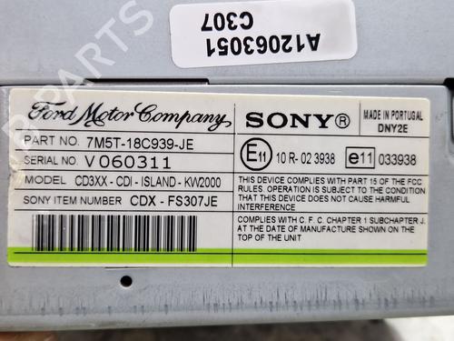 Bilradio FORD FOCUS II (DA_, HCP, DP) 1.8 TDCi | BP29876430E6