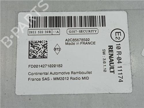 Radio RENAULT CLIO IV (BH_) 1.5 dCi 75 | BP23922022E6 