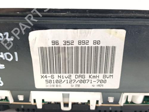 Instrument cluster CITROËN C5 I (DC_) 2.0 HDi (DCRHZB, DCRHZE) | BP37719330C47  - Image 7