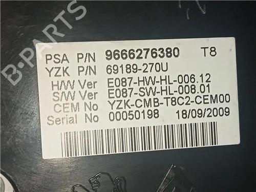 Instrument cluster PEUGEOT 3008 I MPV (0U_) 2.0 HDi 150 / BlueHDi 150 | BP23913748C47 