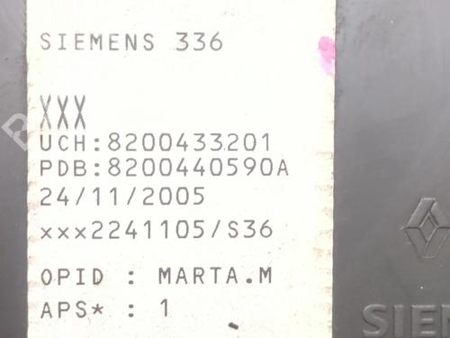 Electronic module RENAULT MEGANE II (BM0/1_, CM0/1_)  | BP25017786M83 