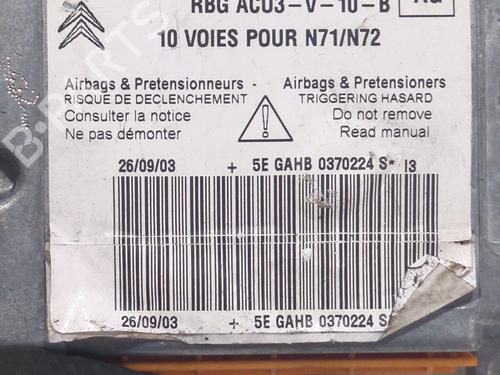 Kollisjonspute styreenhet CITROËN XSARA (N1) 2.0 HDi 90 | BP24968224M53 