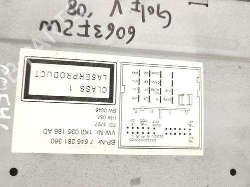 Radio VW GOLF V (1K1) 1.6 | BP31370330E6 