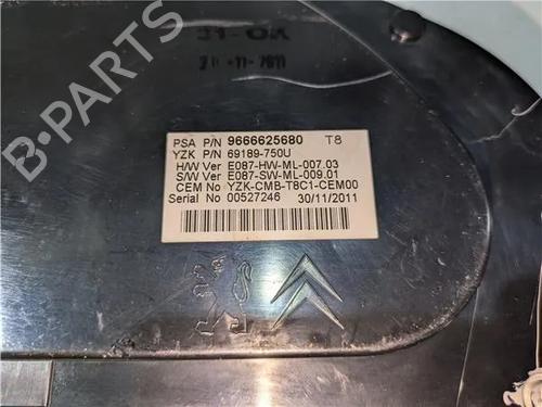 Instrument cluster PEUGEOT 3008 I MPV (0U_) 2.0 HDi 150 / BlueHDi 150 | BP23924521C47 