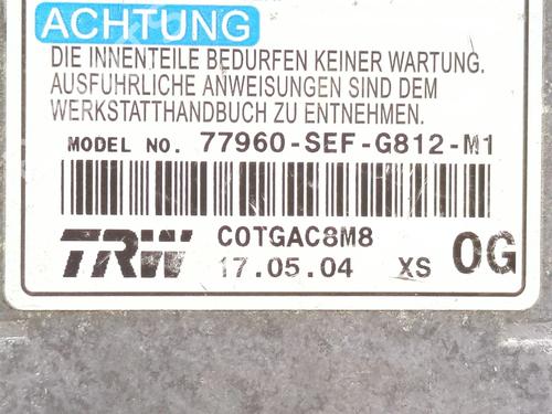 Kollisjonspute styreenhet HONDA ACCORD VII (CL, CN) | BP28717227M53