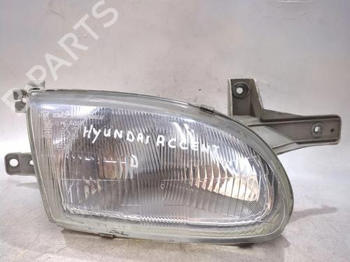 Used Right headlight HYUNDAI ACCENT I (X-3) 1.3 i 12V (84 hp) 27861118